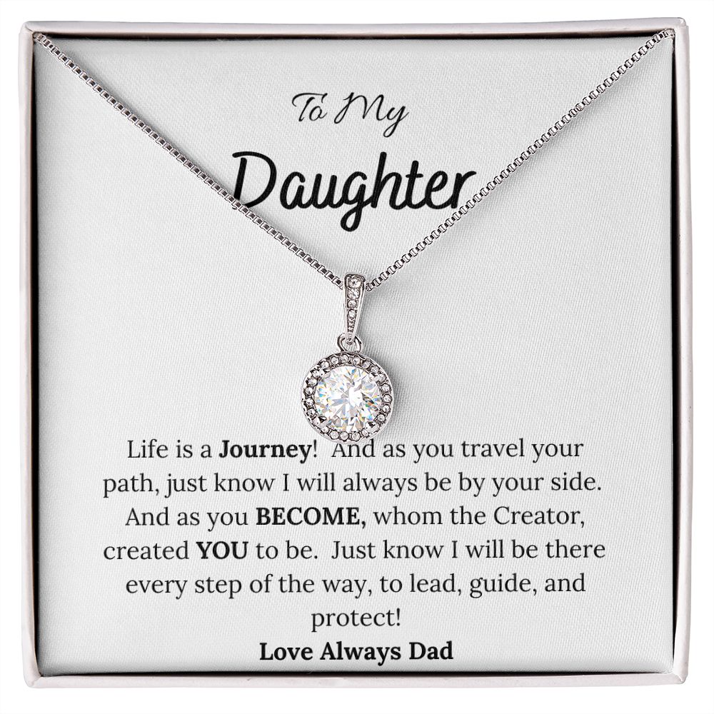 To My Daughter Love Dad Hope Necklace