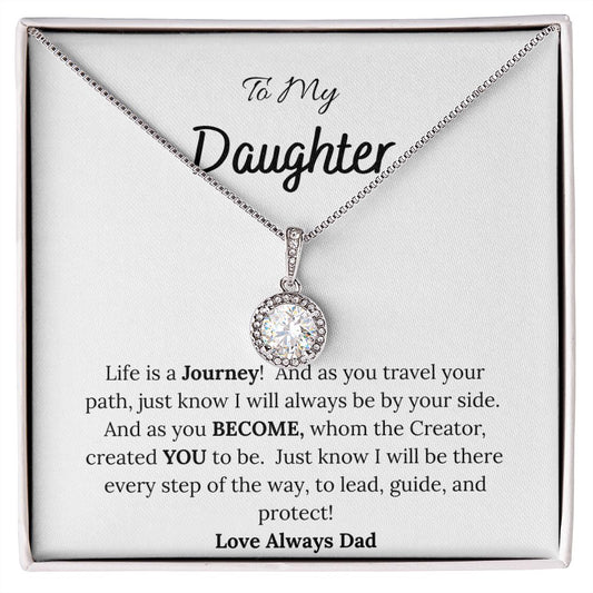 To My Daughter Love Dad Hope Necklace