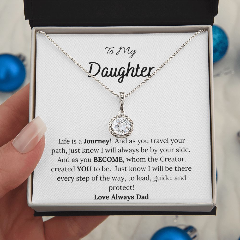 To My Daughter Love Dad Hope Necklace