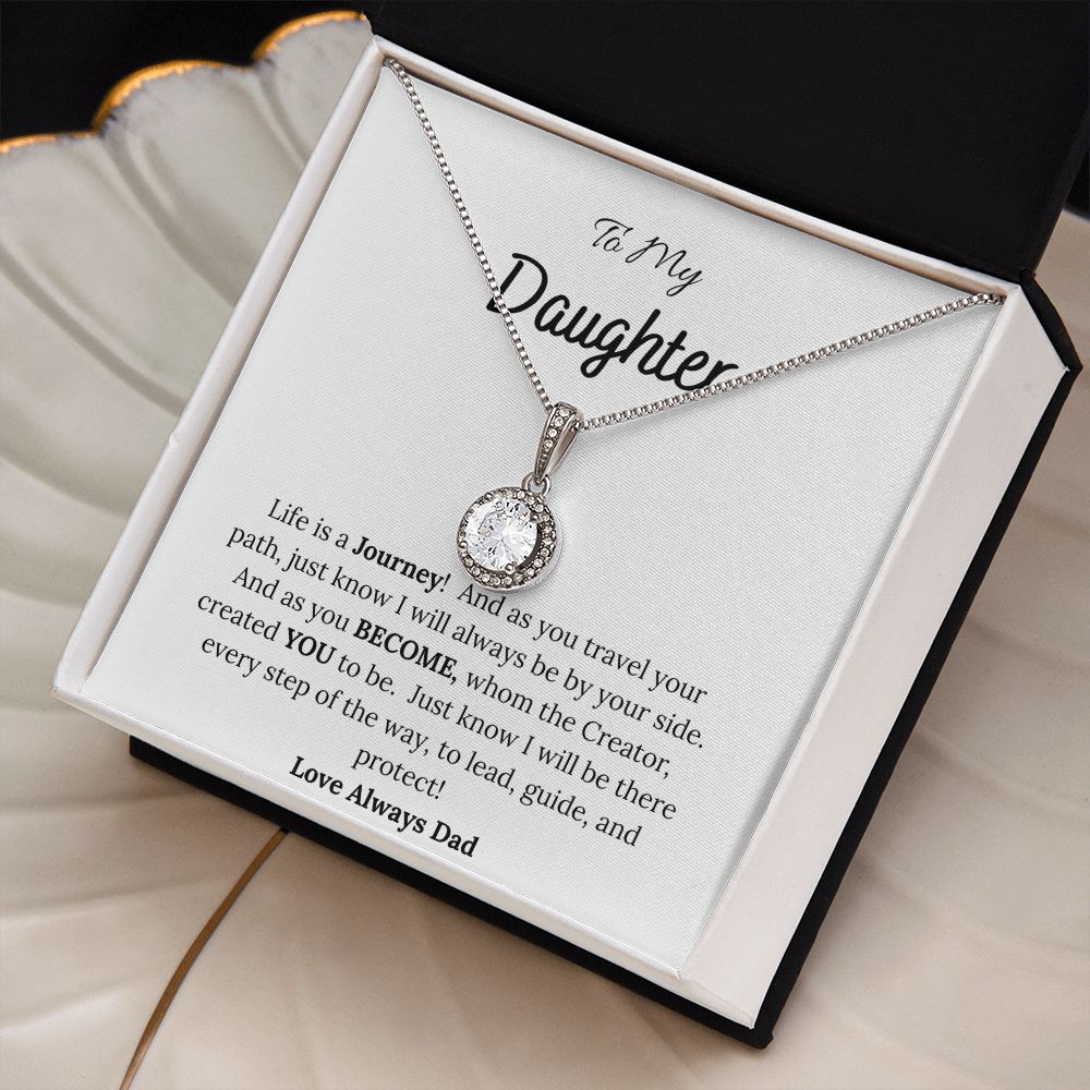 To My Daughter Love Dad Hope Necklace