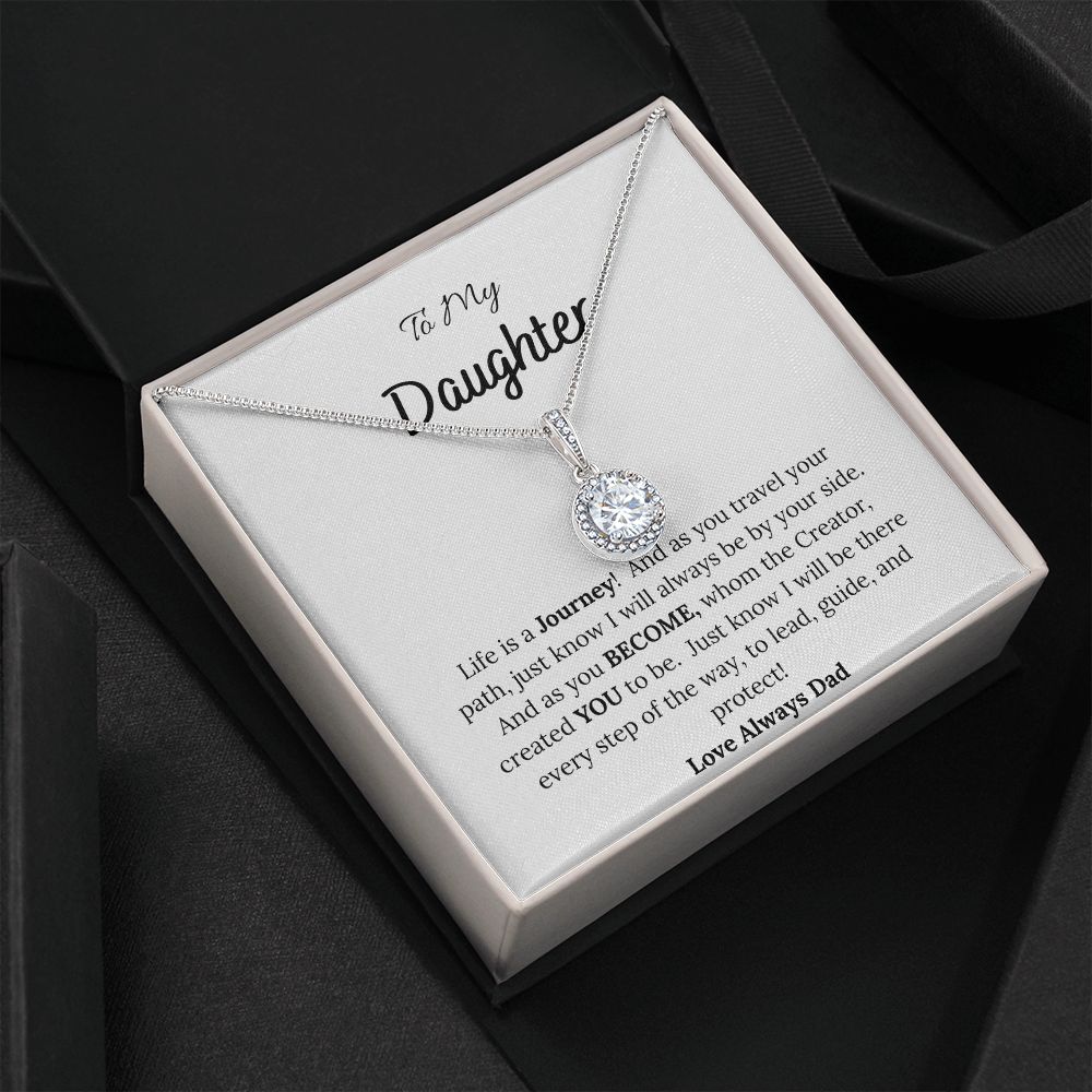 To My Daughter Love Dad Hope Necklace