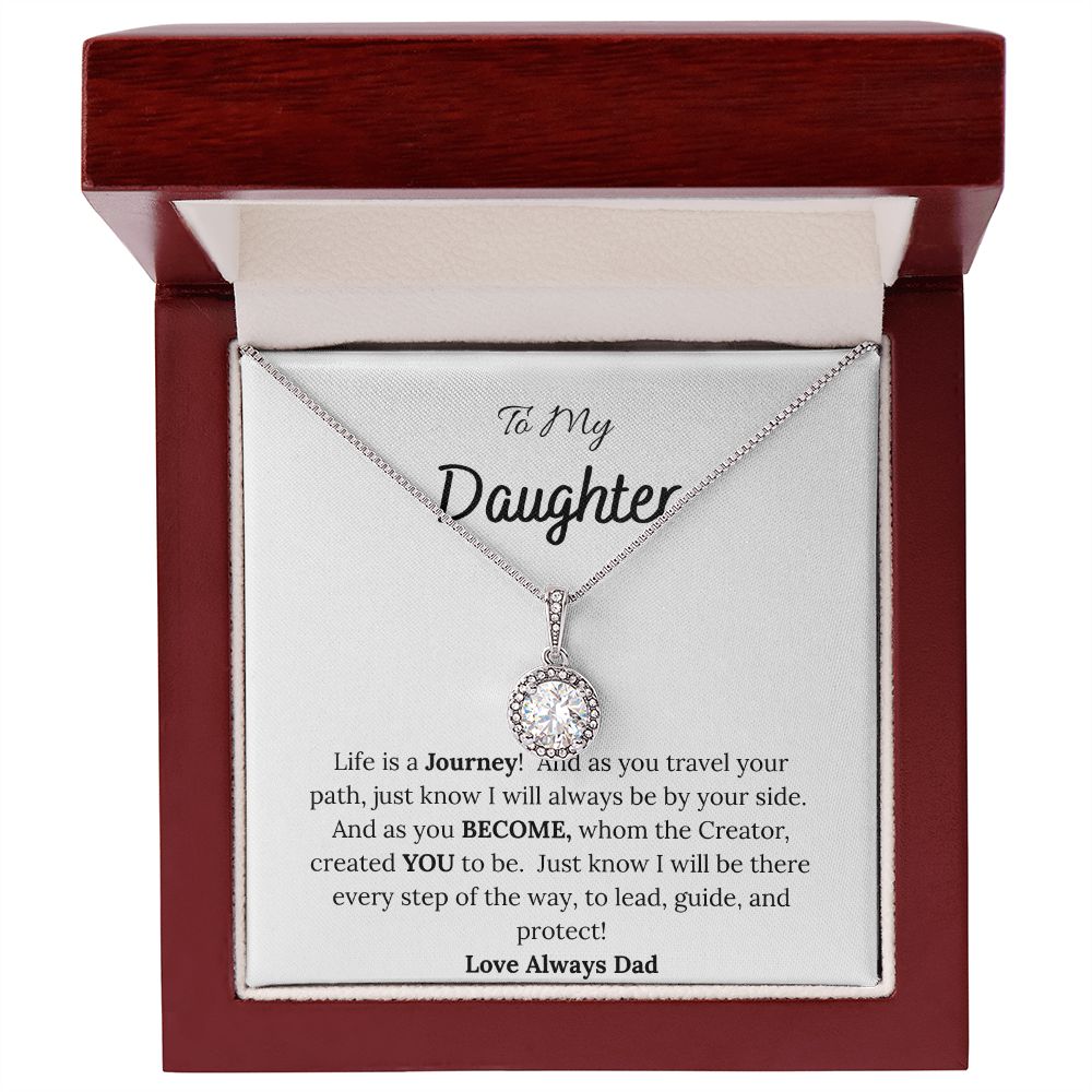 To My Daughter Love Dad Hope Necklace