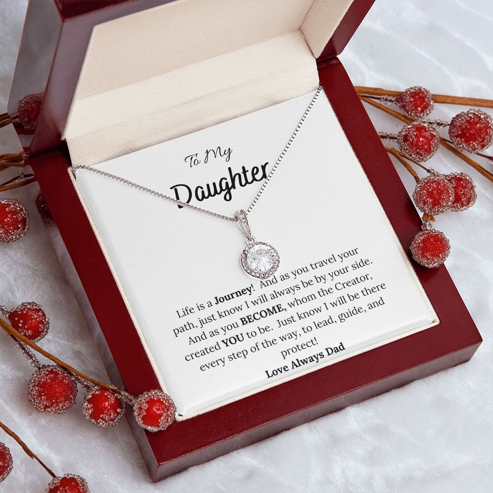 To My Daughter Love Dad Hope Necklace