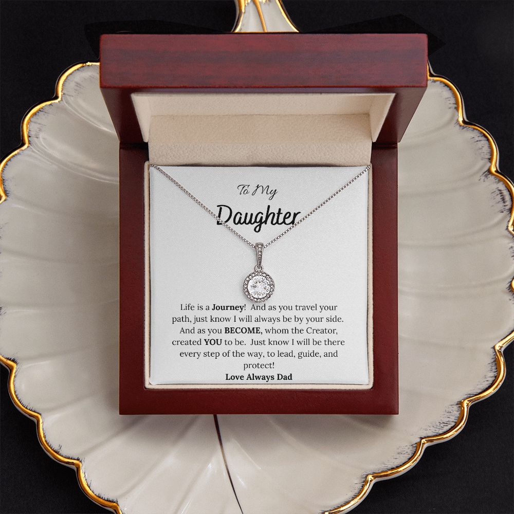 To My Daughter Love Dad Hope Necklace