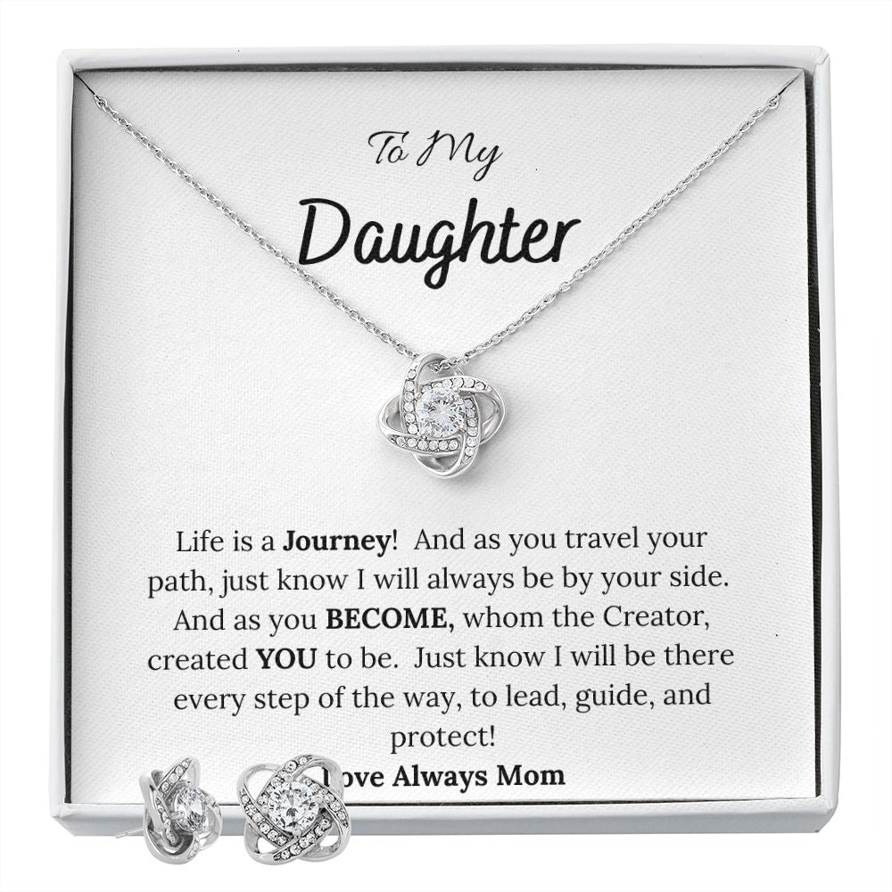 To My Daughter Love Mom Love Knot Set