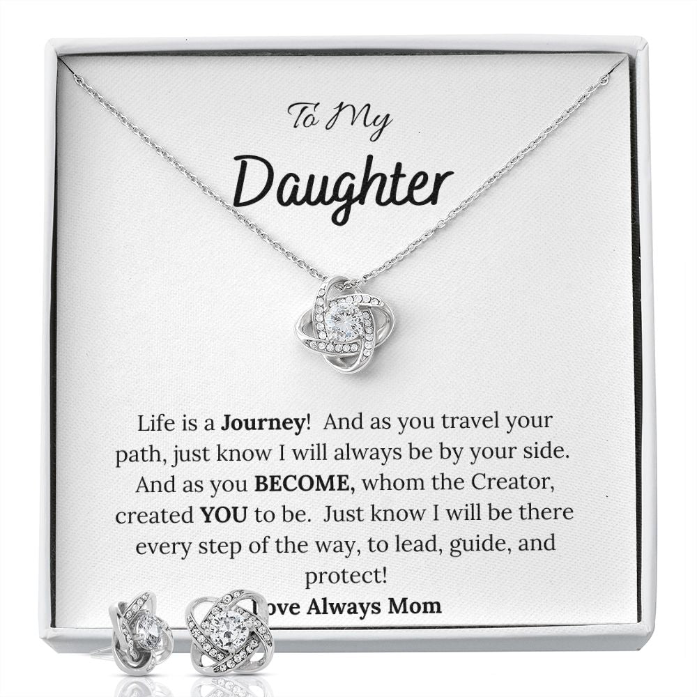 To My Daughter Love Mom Love Knot Set