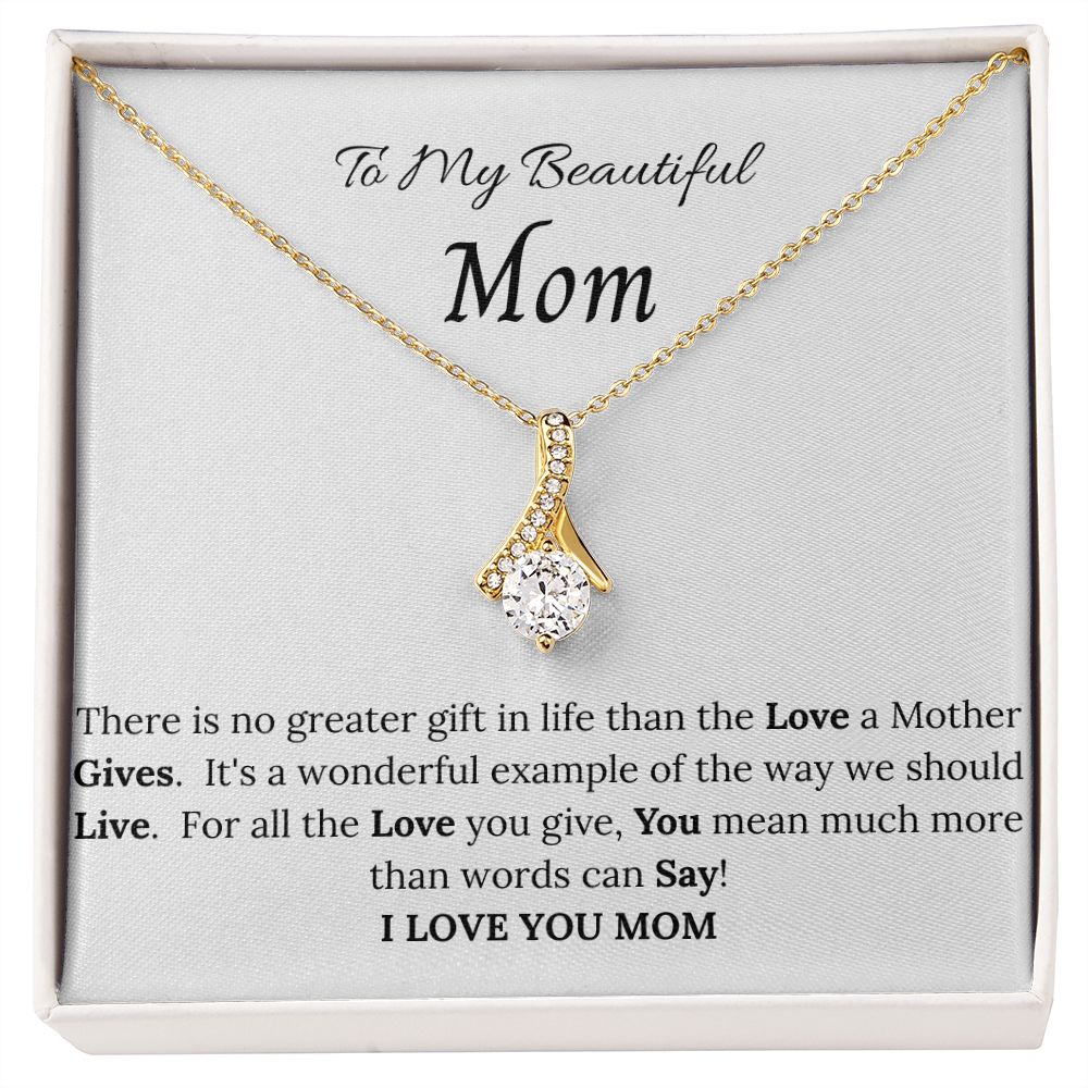 To My Beautiful Mom Allure Necklace