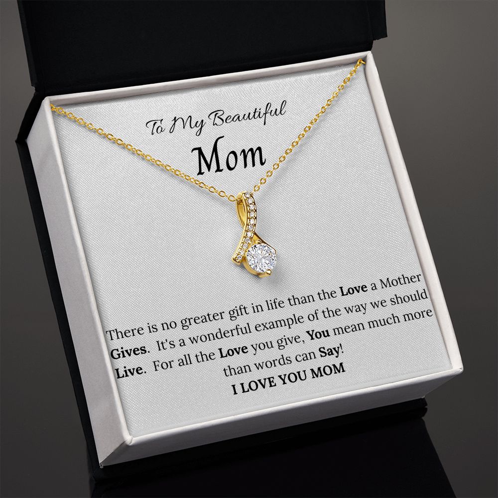 To My Beautiful Mom Allure Necklace