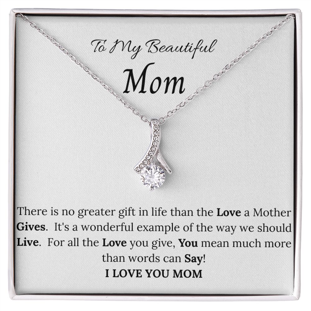 To My Beautiful Mom Allure Necklace