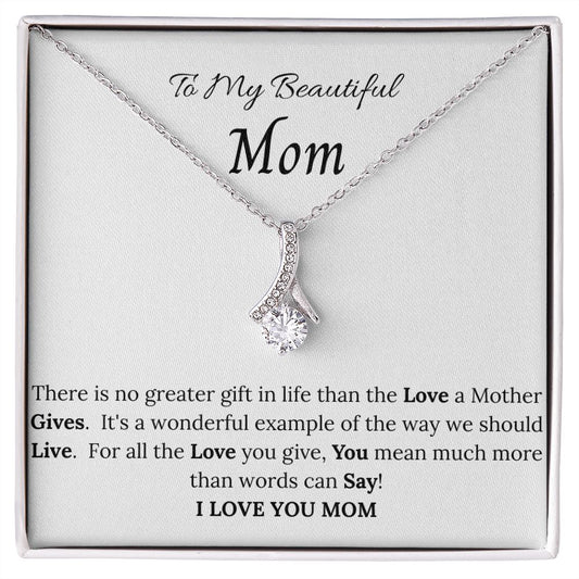 To My Beautiful Mom Allure Necklace