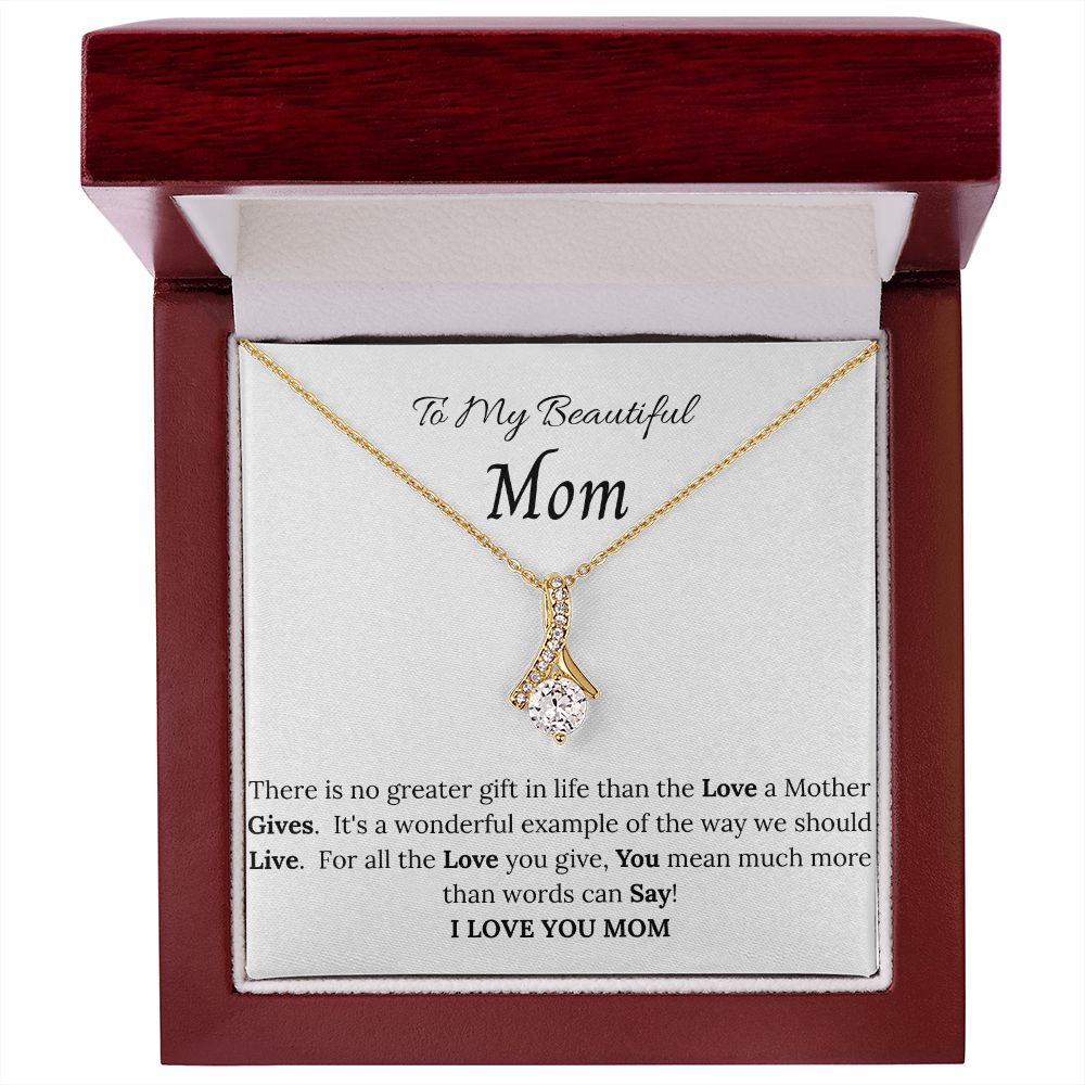 To My Beautiful Mom Allure Necklace