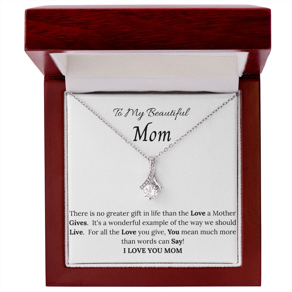 To My Beautiful Mom Allure Necklace