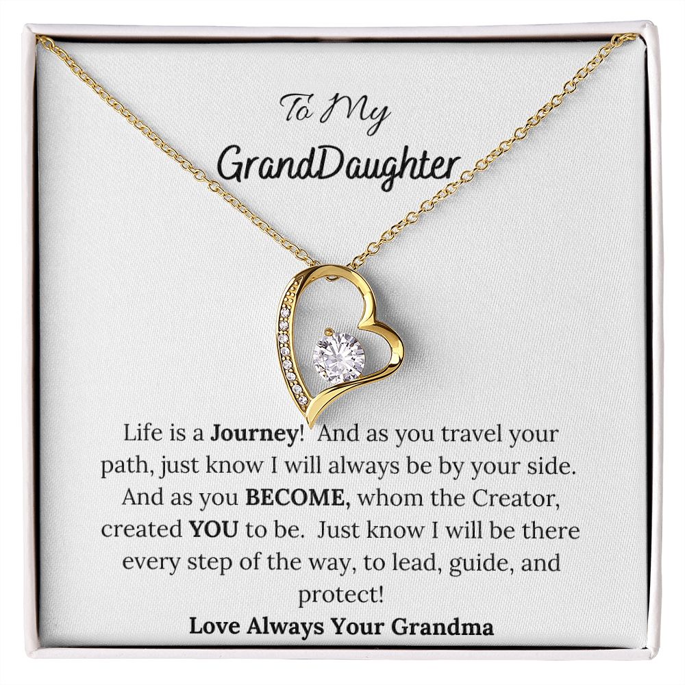 To My Granddaughter Love Grandma Heart