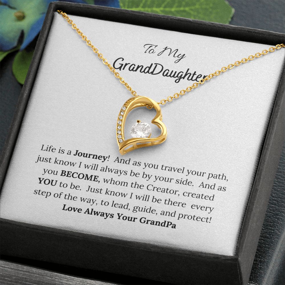 To My Granddaughter Love GrandPa Heart